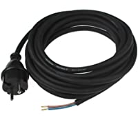 AS Schwabe 70556 - Cable de alimentación para taladradora (3 m- H05RN-F 2x1-5- IP44- para construcción)- color negro